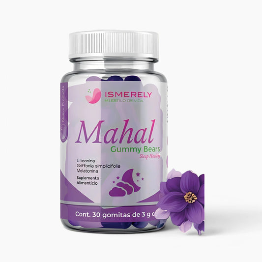Ismerely Mahal Gummy Bears | Gomitas sabor uva con L-teanina y griffonia